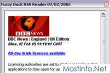 Fuzzy Duck RSS Reader 1.0